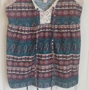 !!SUMMER SALE!! Springfield boho spaghetti strap tank, S/2